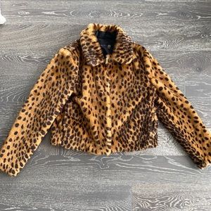 Dex faux fur crop jacket